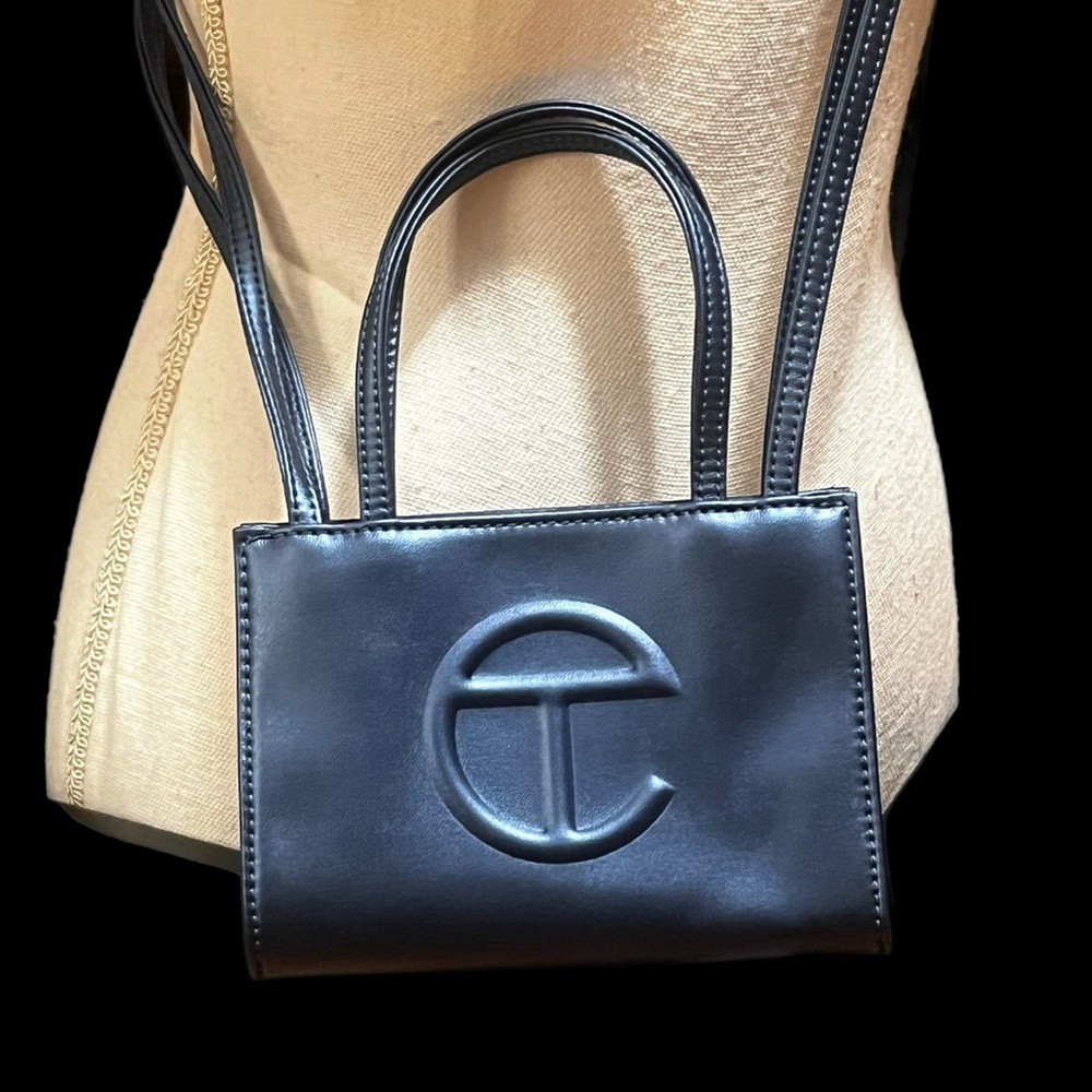 Telfar Cobalt Blue Small Shopping Bag with dust bag